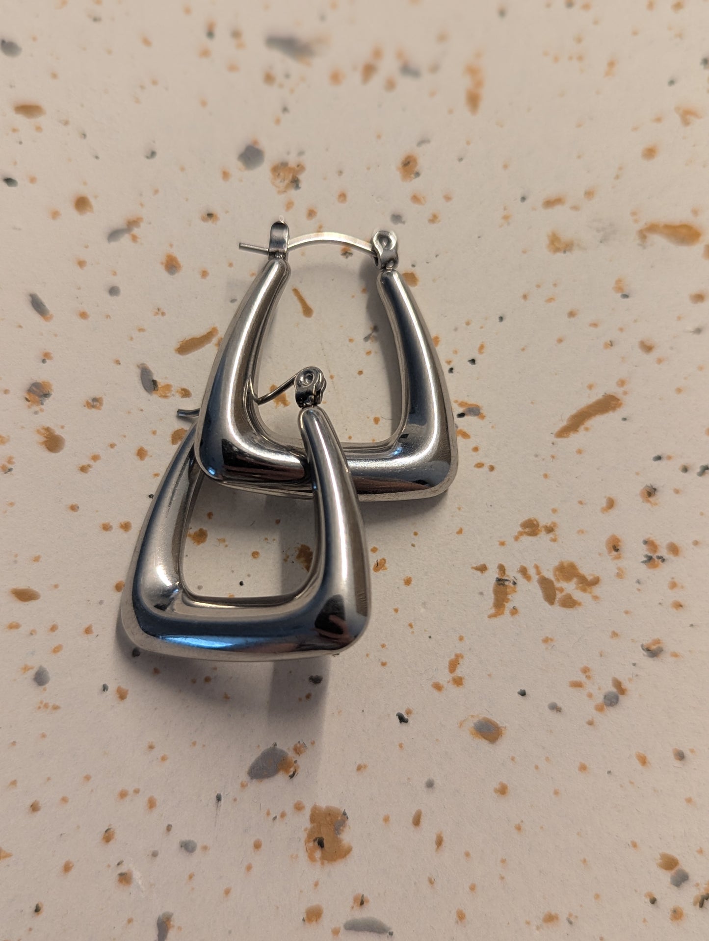 ✨ Edelstahl 316L Creolen – Modernes Dreiecksdesign ✨