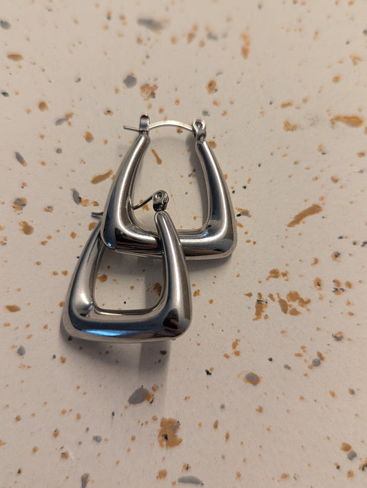 ✨ Edelstahl 316L Creolen – Modernes Dreiecksdesign ✨