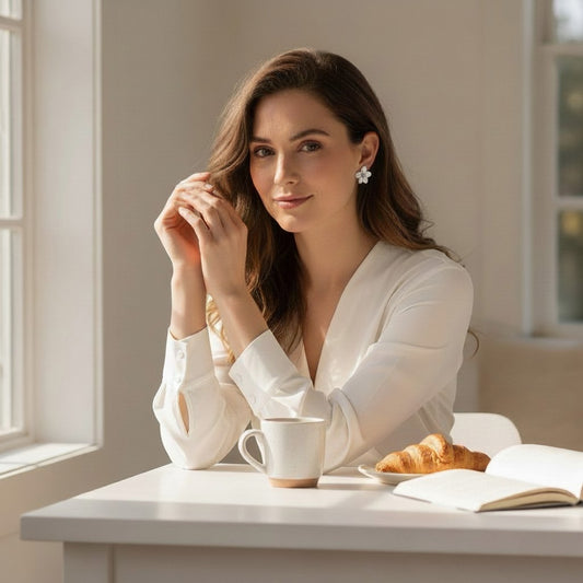 Edelstahl 316L Blumen-Ohrringe – Gold oder Silber