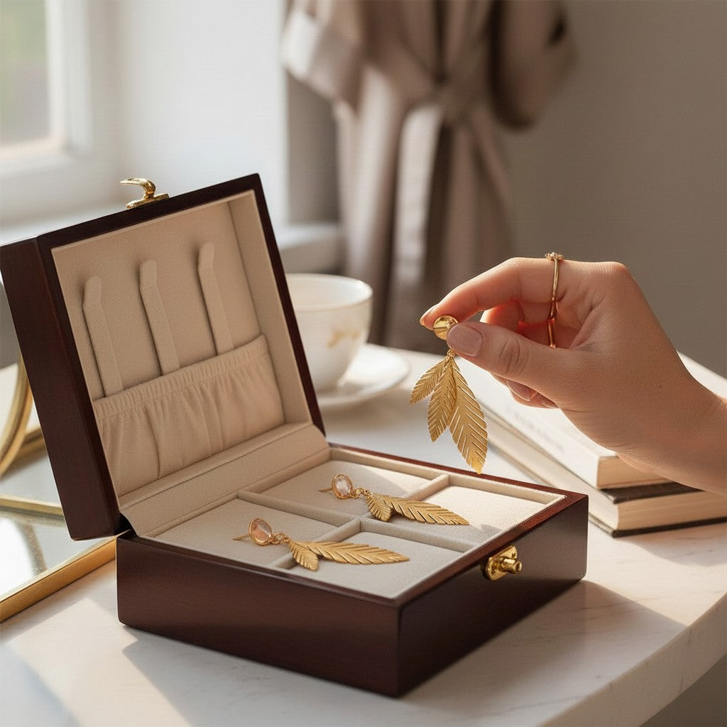 Edelstahl 316L Feder-Ohrringe – Eleganz aus der Natur