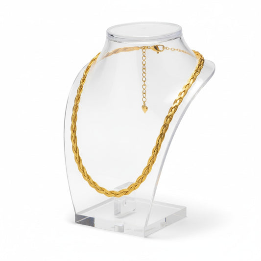 Geflochtene Halskette aus Edelstahl 316L