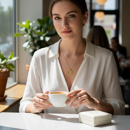 Strahlender Sonnenanhänger aus Edelstahl 316L
