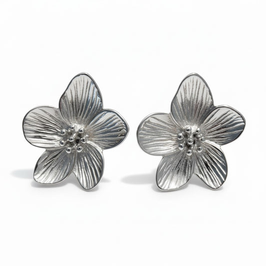 Edelstahl 316L Blumen-Ohrringe – Gold oder Silber