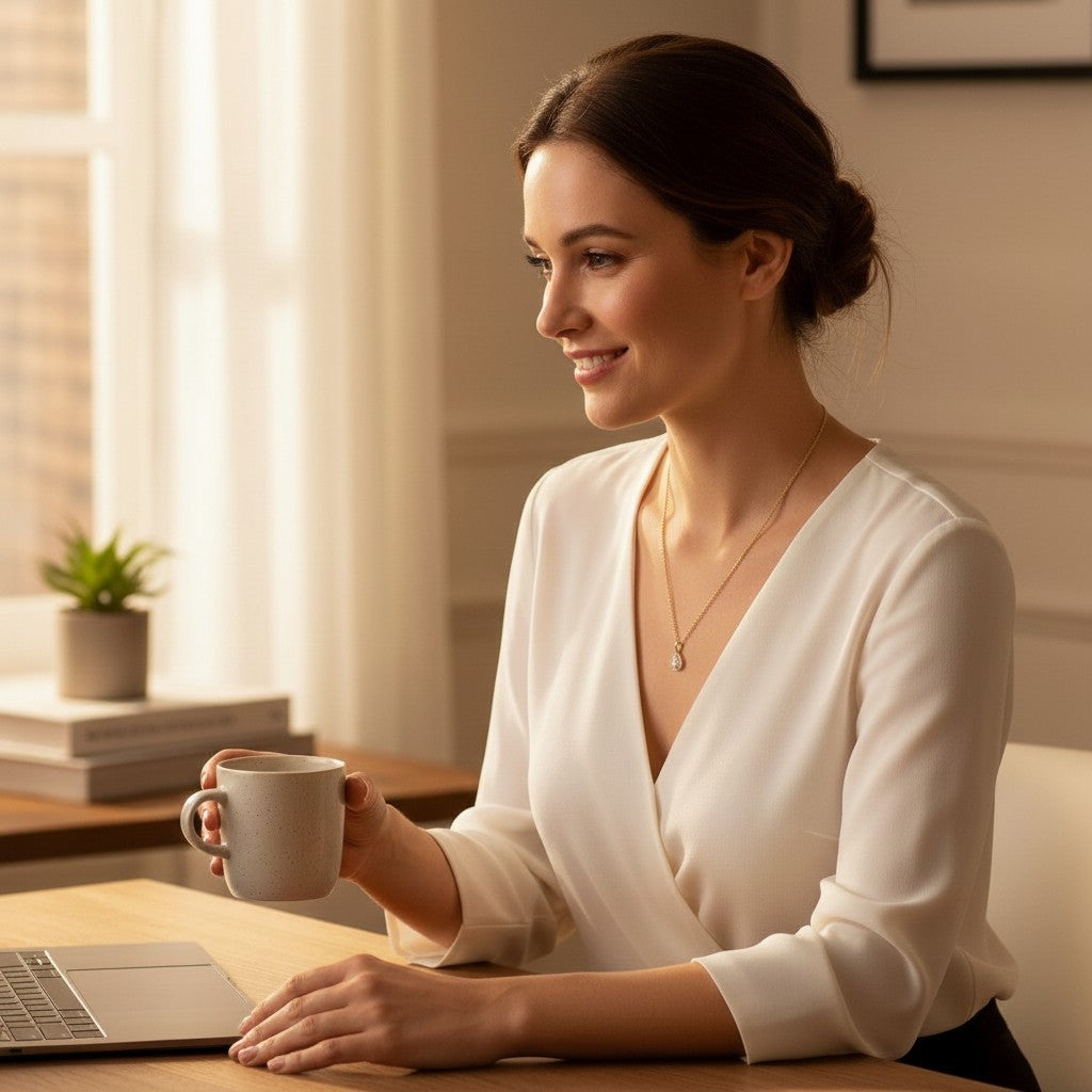 ✨ Ciondolo a forma di lacrima con zirconi cubici 💎