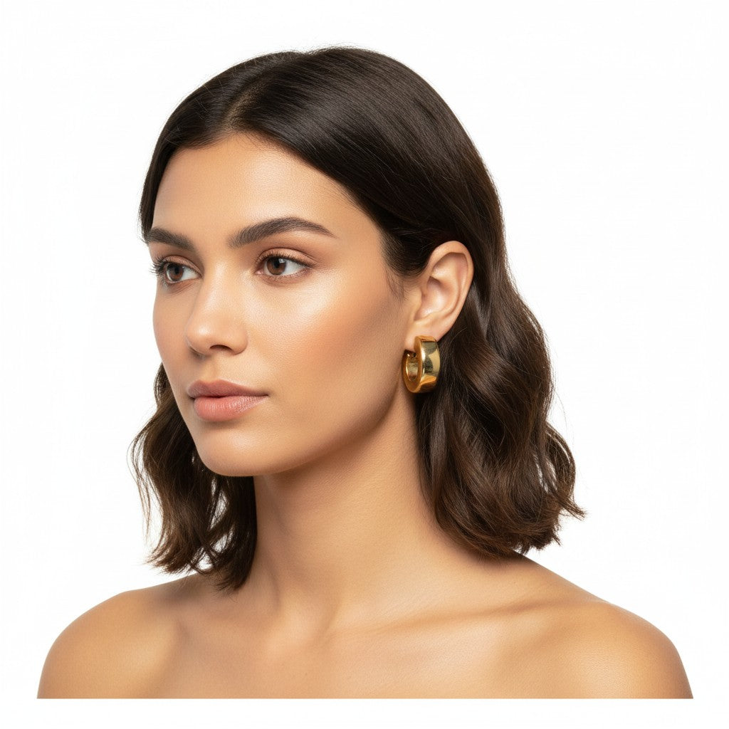 Edelstahl 316L Creolen – Klassische Eleganz in Silber & Gold